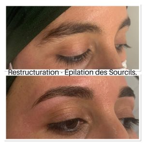 Epilation et restructuration des sourcils